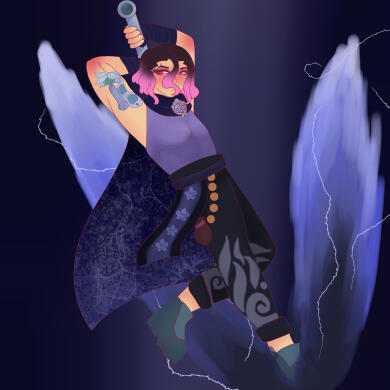 Gin Rikimaru [Original Character, Genshin AU]